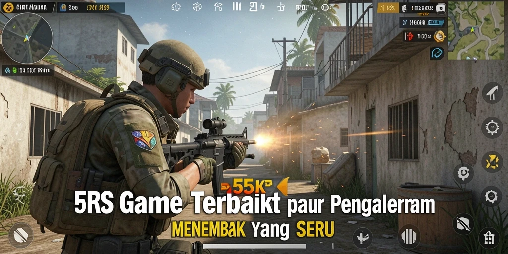Gameplay mendebarkan dalam aksi pertempuran FPS
