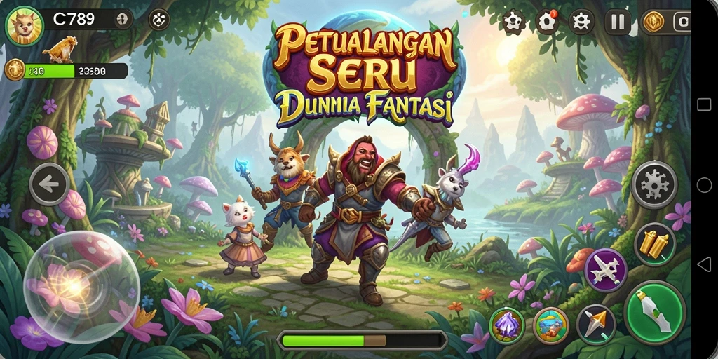 Tangkapan layar C789 menampilkan gameplay petualangan yang memukau.