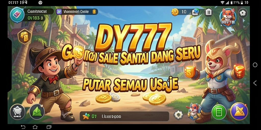 Screenshot menunjukkan gameplay seru dan santai dari DY777.