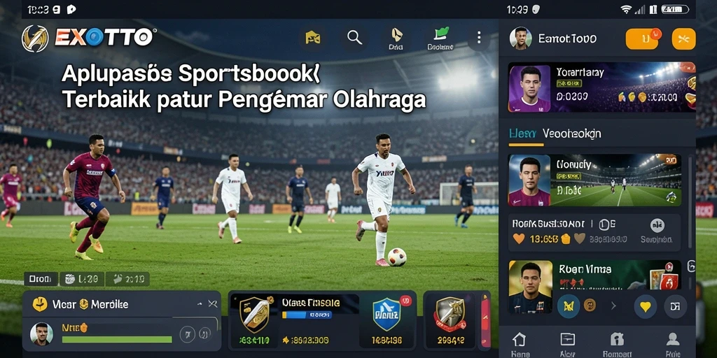 Tampilan menarik dari aplikasi EXOTOTO dengan fitur taruhan yang lengkap.