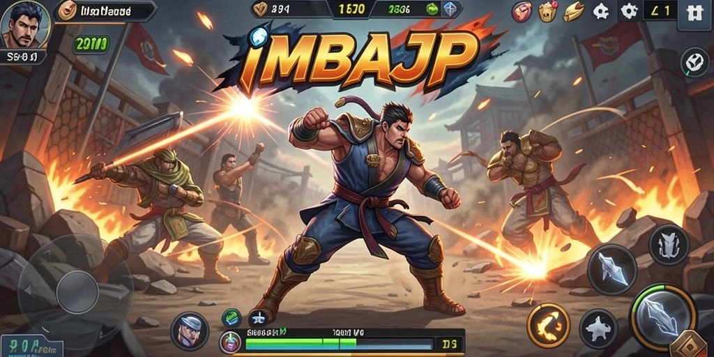 Tampilan mendebarkan dari gameplay IMBAJP yang penuh aksi.
