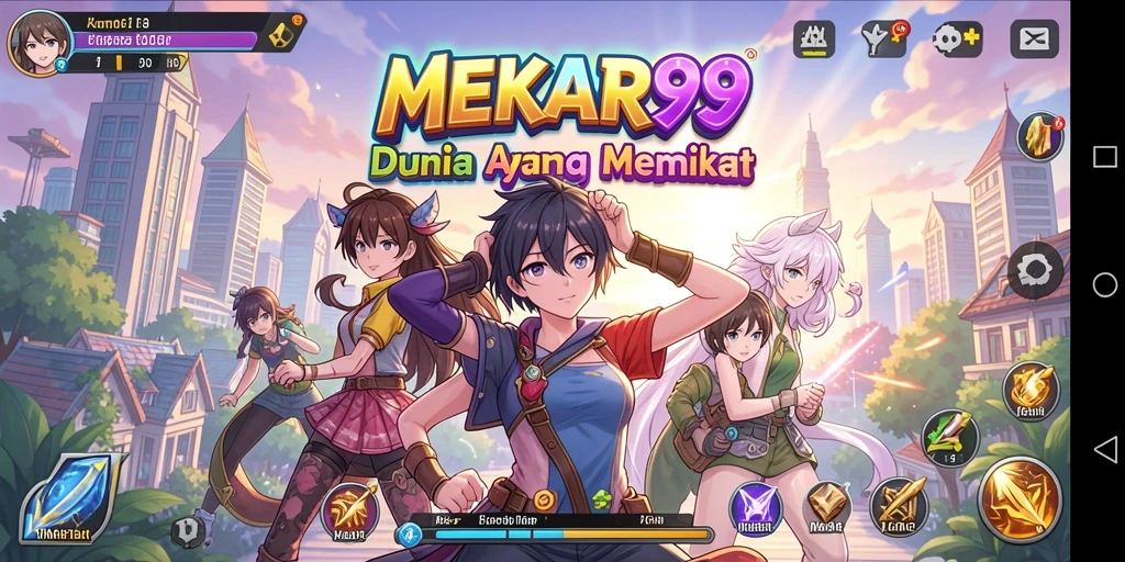 Gameplay menarik dalam dunia anime yang penuh warna.