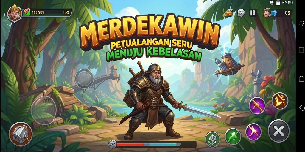 Gameplay menarik dari MERDEKAWIN dalam petualangan epik.