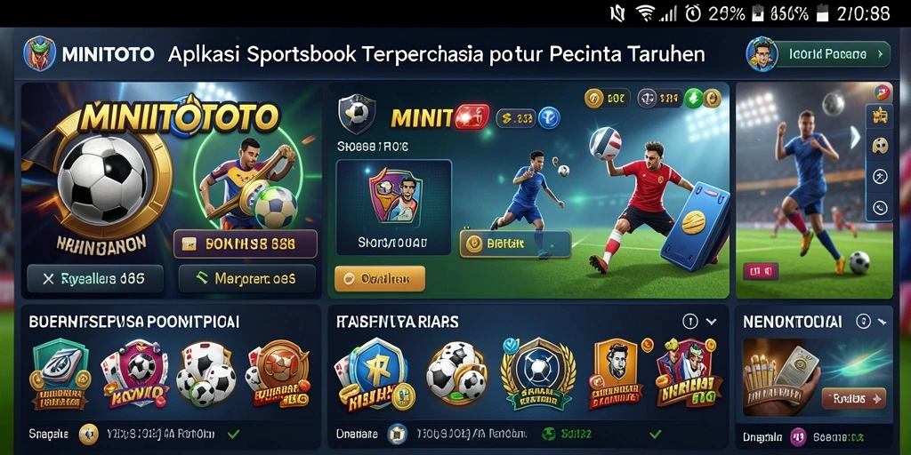 Tampilan gameplay MINITOTO lengkap dengan berbagai pilihan taruhan.