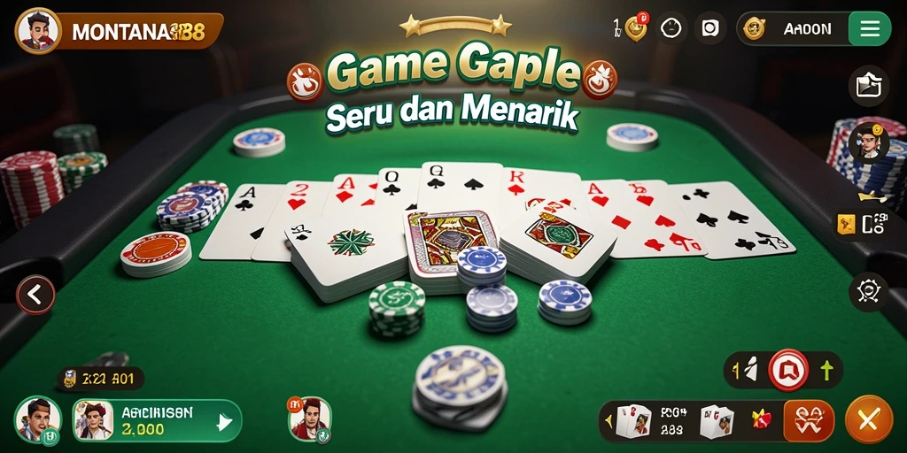 Tampilan gameplay MONTANA88 yang seru dan kompetitif.