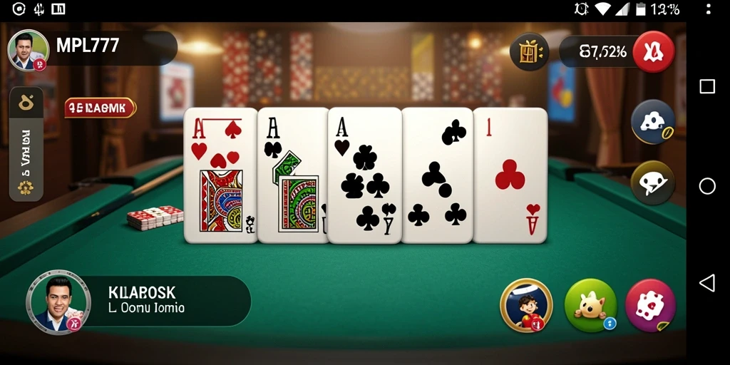 Tampilan aksi seru saat bermain game Domino di MPL777.