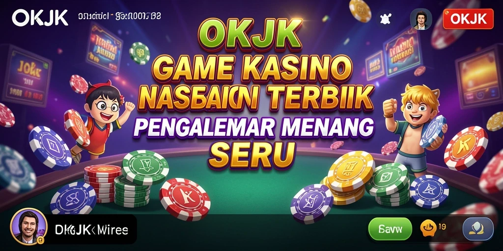 Tampilan menarik dari gameplay Kasino di OKJK.