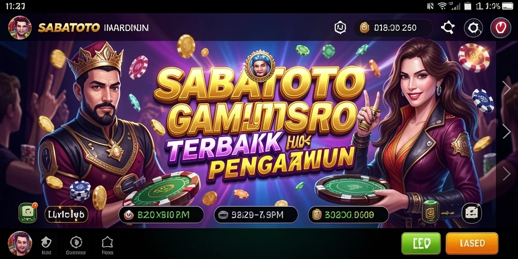 Screenshot SABATOTO menampilkan momen seru di permainan Kasino.