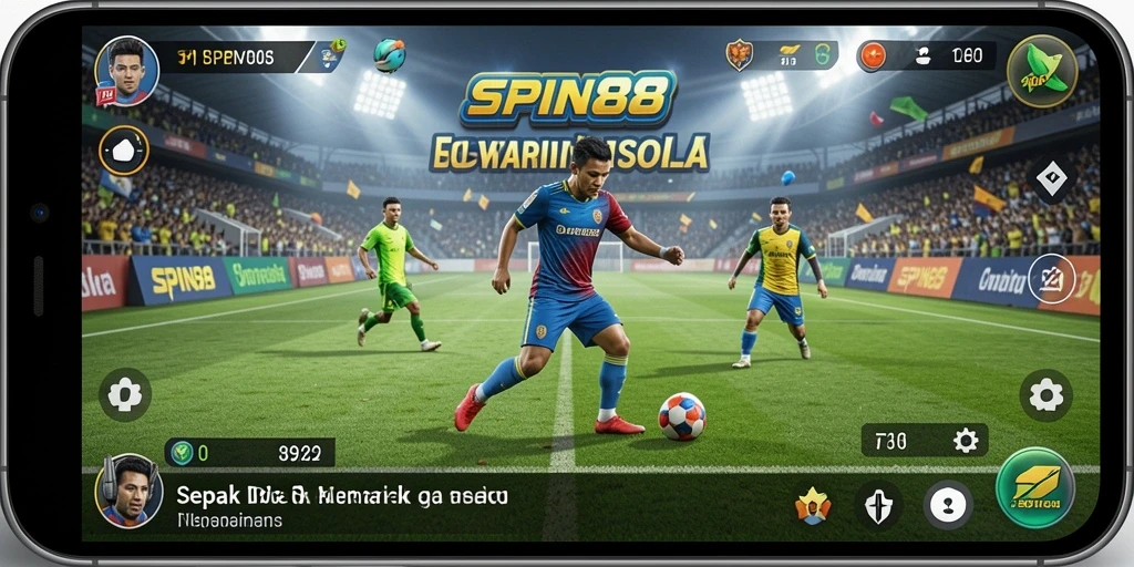 Tampilan menarik dari gameplay SPIN88 yang menyajikan aksi sepak bola terbaik.