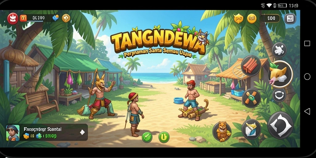 Tangkapan layar TANGANDEWA menampilkan gameplay seru dan grafis menarik.